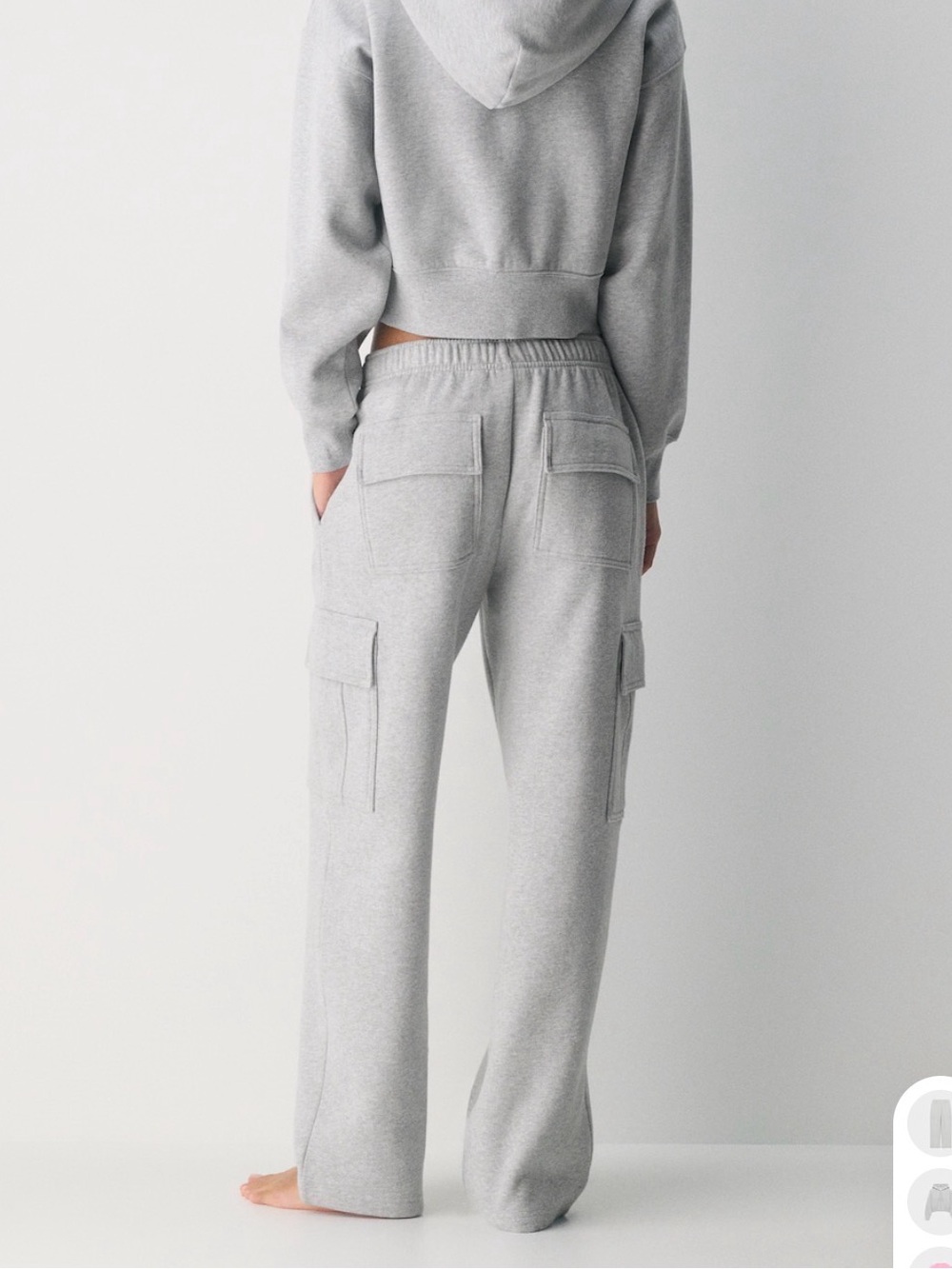 TNA Light Gray Cargo Joggers - Picture 3 of 6